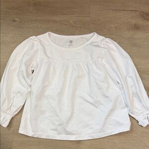 Uniqlo White Kids Long Sleeve Top